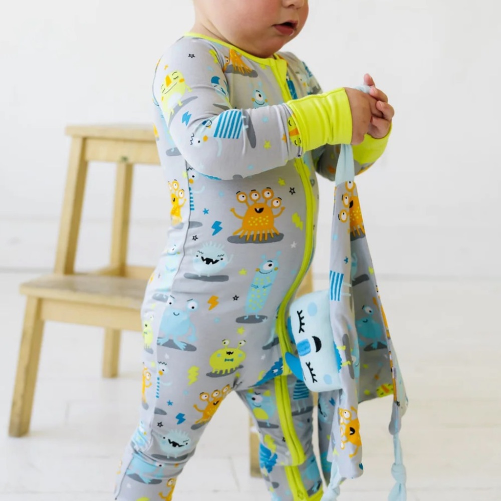Little Sleepies Monster Mayhem Zippie (sold out online!)